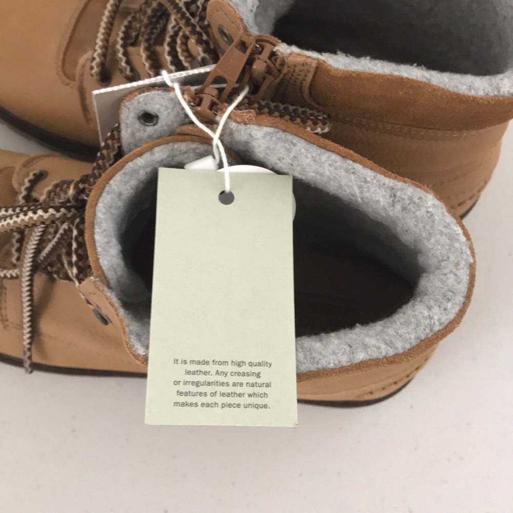 NWT ZARA KID’S LEATHER BROWN BOOTS EU 40 ZIPPER - Picture 3 of 8